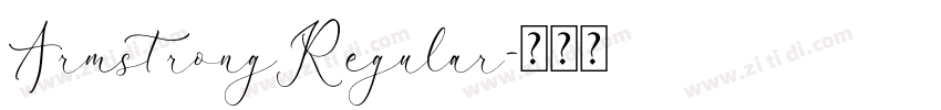 ArmstrongRegular字体转换