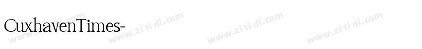 CuxhavenTimes字体转换