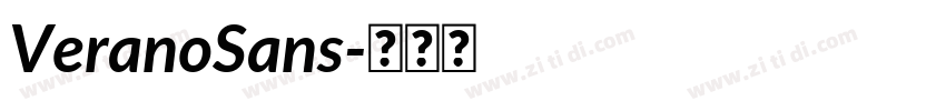 VeranoSans字体转换