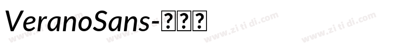 VeranoSans字体转换