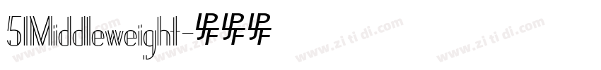 51Middleweight字体转换