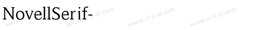 NovellSerif字体转换