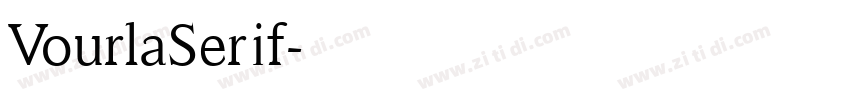 VourlaSerif字体转换