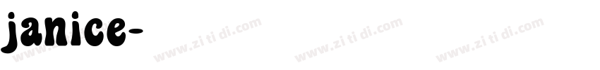 janice字体转换