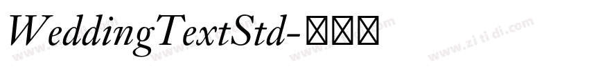 WeddingTextStd字体转换 WeddingTextStd字体转换