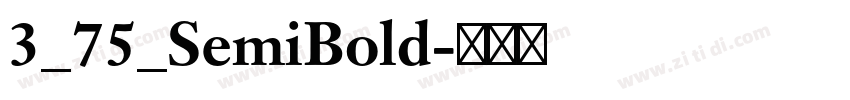 3_75_SemiBold字体转换