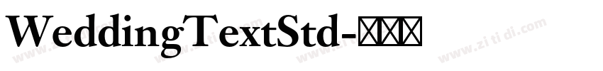 WeddingTextStd字体转换 WeddingTextStd字体转换