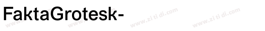 FaktaGrotesk字体转换