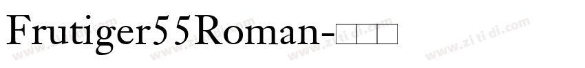 Frutiger55Roman字体转换