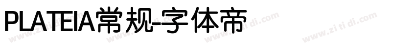 PLATEIA常规字体转换