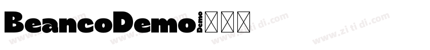 BeancoDemo字体转换