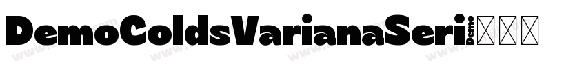 DemoColdsVarianaSeri字体转换 DemoColdsVarianaSeri字体转换
