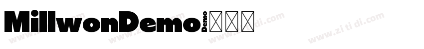 MillwonDemo字体转换