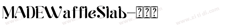MADEWaffleSlab字体转换