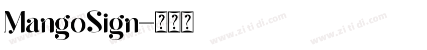 MangoSign字体转换