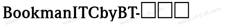 BookmanITCbyBT字体转换
