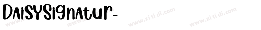DaisySignatur字体转换