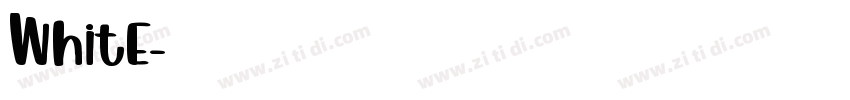White字体转换
