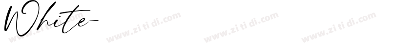 White字体转换