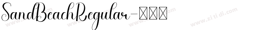 SandBeachRegular字体转换