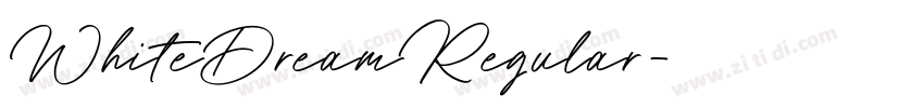 WhiteDreamRegular字体转换