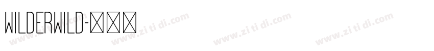 Wilderwild字体转换