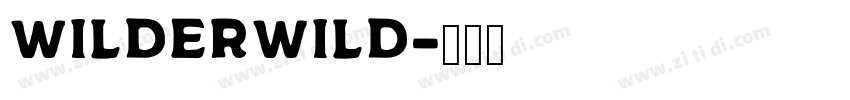 Wilderwild字体转换