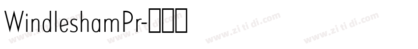 WindleshamPr字体转换