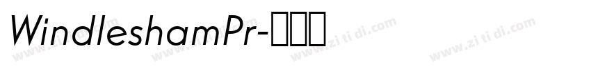WindleshamPr字体转换