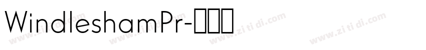 WindleshamPr字体转换