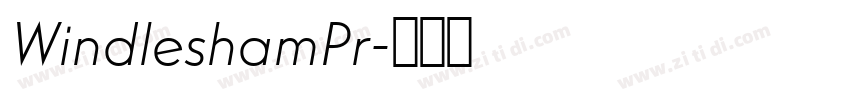 WindleshamPr字体转换