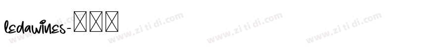 ledawines字体转换