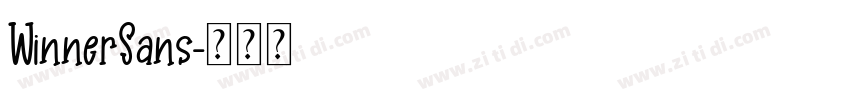 WinnerSans字体转换