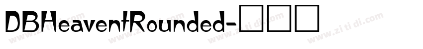 DBHeaventRounded字体转换