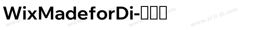 WixMadeforDi字体转换
