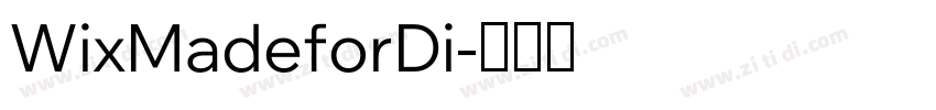 WixMadeforDi字体转换