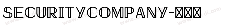 SecurityCompany字体转换