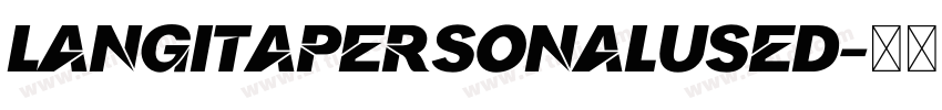 LangitaPersonalUsed字体转换
