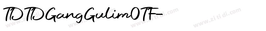 TDTDGangGulimOTF字体转换