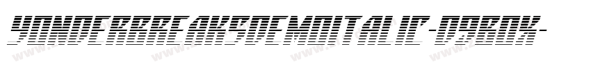 yonderbreaksdemoitalic-d9box字体转换