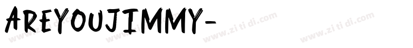 AreYouJimmy字体转换