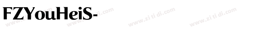 FZYouHeiS字体转换