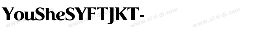 YouSheSYFTJKT字体转换