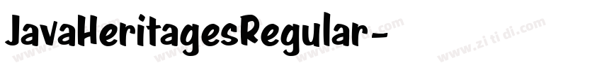 JavaHeritagesRegular字体转换 JavaHeritagesRegular字体转换
