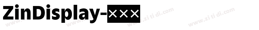 ZinDisplay字体转换
