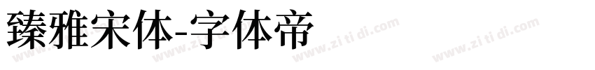 臻雅宋体字体转换