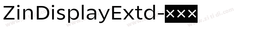 ZinDisplayExtd字体转换