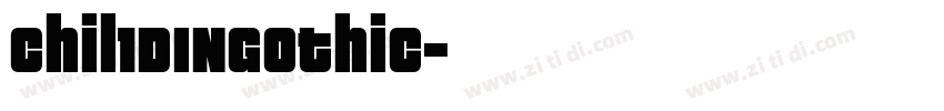 Chil1DINGothic字体转换