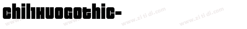 Chil1HuoGothic字体转换