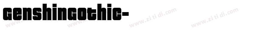 GenshinGothic字体转换